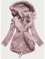 Dámska prechodná bunda Parka Powder Pink (w806)
