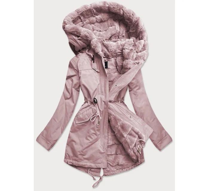 Dámska prechodná bunda Parka Powder Pink (w806)
