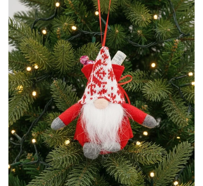 DEKORATÍVNY ZÁZRAK S DARČEKOVÝM VRECÚŠKOM 15CM ČERVENÝ