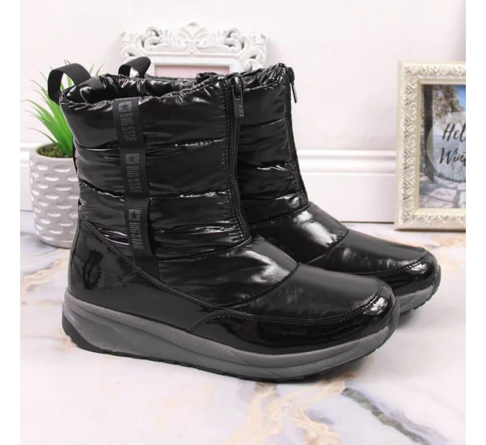 Dámske metalické snežnice W INT1785B - Big Star