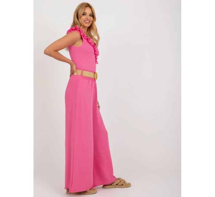 Spodnie DHJ SP model 18532011 różowy - FPrice