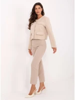 Spodnie IT SP model 21302345 beżowy - FPrice Spodnie IT SP model 21302345 beżowy - FPrice