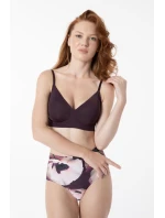 Jednoduchá košeľová podprsenka Dark Plum - Julimex Jednoduchá košeľová podprsenka Dark Plum - Julimex