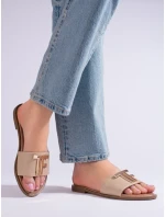 Trendy dámske nazúvaky hnedé bez podpätku Trendy dámske nazúvaky hnedé bez podpätku