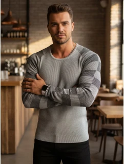 Pánský svetr přes hlavu ecru Dstreet model 21962635 - FashionStreet