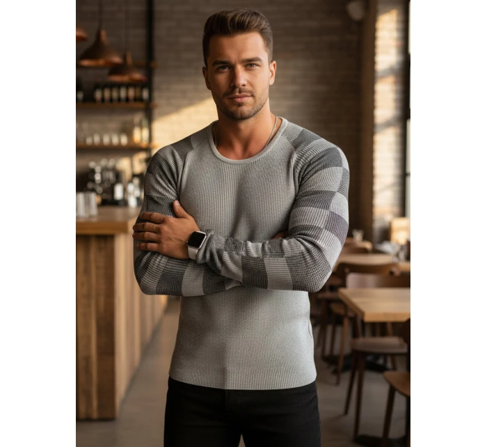 Pánský svetr přes hlavu ecru Dstreet model 21962635 - FashionStreet