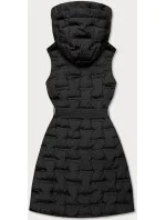 Dlouhá černá dámská vesta s páskem model 15834478 - Ann Gissy