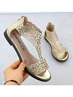 Dámské ažurové sandály zlaté M.Daszynski model 22051738 - M. Daszyński