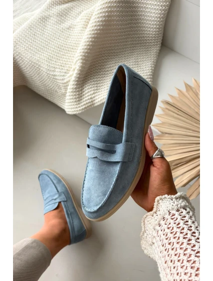 Dámské z eko semiše modré model 21900389 - Boto Dámské z eko semiše modré model 21900389 - Boto