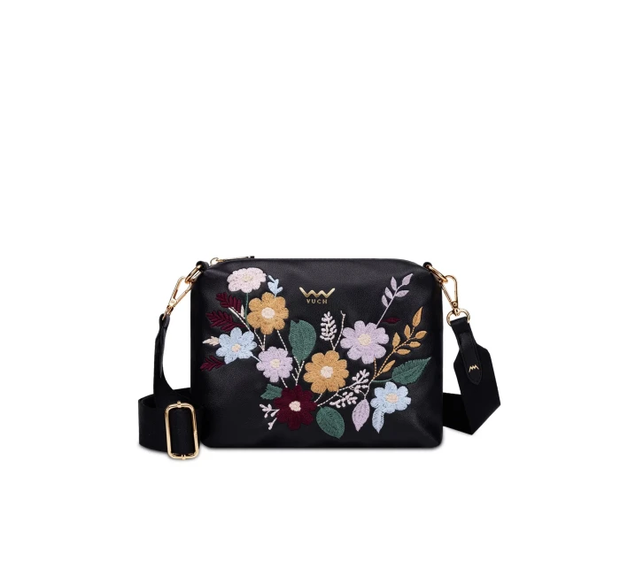 Dámska kabelka Vuch Coalie Flowers Black Dámska kabelka Vuch Coalie Flowers Black