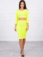 Dámsky set 9084 Neon yellow - K-Fashion