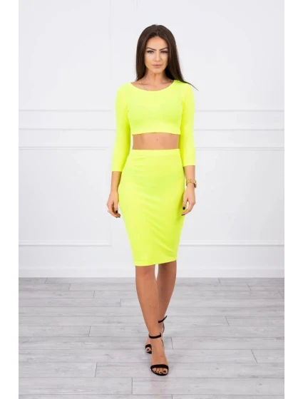 Dámsky set 9084 Neon yellow - K-Fashion Dámsky set 9084 Neon yellow - K-Fashion