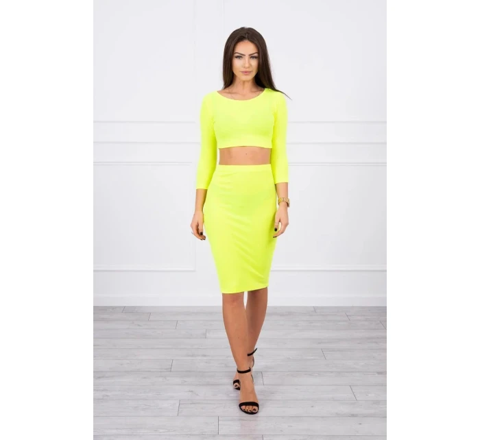 Dámsky set 9084 Neon yellow - K-Fashion Dámsky set 9084 Neon yellow - K-Fashion