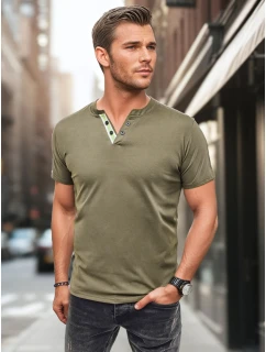 Pánske zelené polo tričko FashionStreet RX5629