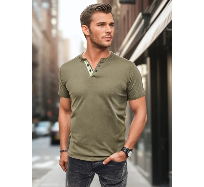 Pánske zelené polo tričko FashionStreet RX5629