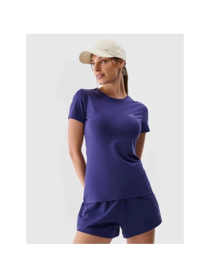 Dámské bavlněné tričko slim model 21432841 - 4F Dámské bavlněné tričko slim model 21432841 - 4F