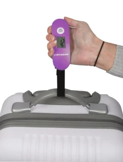 ELEKTRONICKÁ CESTOVNÁ VÁHA MAX. 40 KG DUNLOP FIALOVÁ