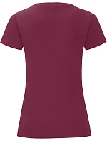 Fruit of the Loom Lady-Fit Iconic 150 T Dámske tričko 16.1432 bordová Fruit of the Loom Lady-Fit Iconic 150 T Dámske tričko 16.1432 bordová