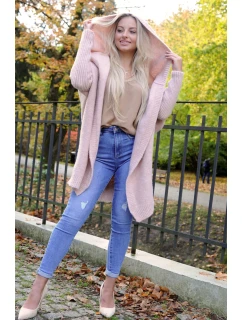 Paislee kardigán Dirty pink - Merribel