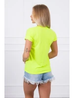 Limitovaná edícia blúzky žltá neónová Limitovaná edícia blúzky žltá neónová