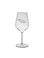 PROTOŽE BÝT POTÁPĚČ NENÍ PRDEL - čirá nerozbitná sklenice na víno 470 ml