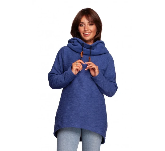 Dámsky sveter s kapucňou B249 - BE