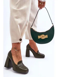 Dámske lodičky na podpätku M046 / 185349 Black - Sweet Shoes