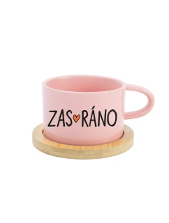 ZAS_RÁNO - ružový pohár na makrónky 200 ml