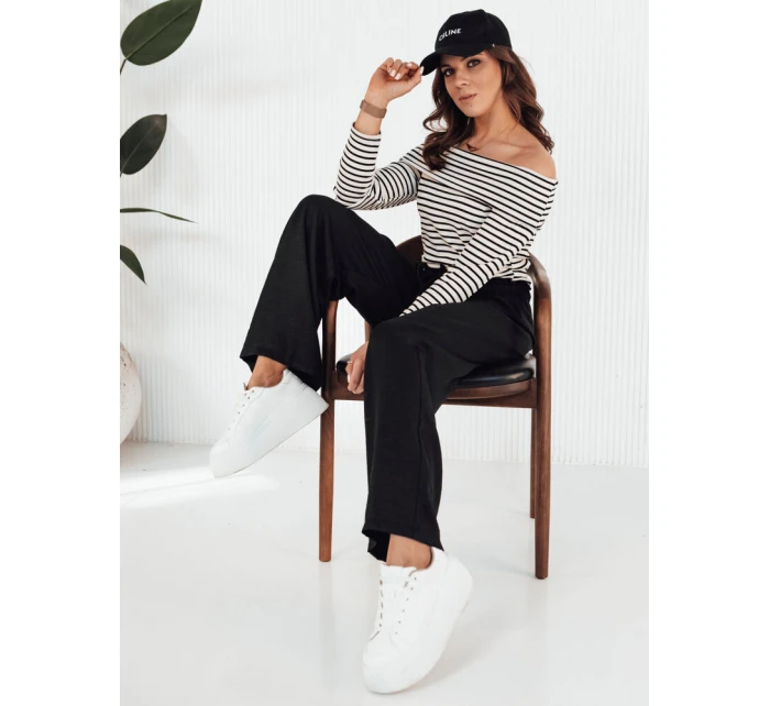 Dámská pruhovaná halenka černá Dstreet model 21972894 - FashionStreet