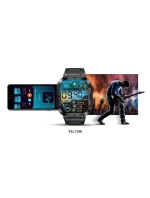 VELTORI VT200-1 Smartwatch Čierny silikónový remienok VELTORI VT200-1 Smartwatch Čierny silikónový remienok