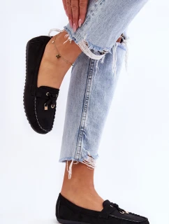 Klasické semišové mokasíny Černá Good Time