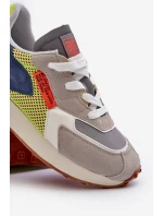 Buty Sportowe Sneakersy Męskie Memory Foam System Big Star NN174344 Szare