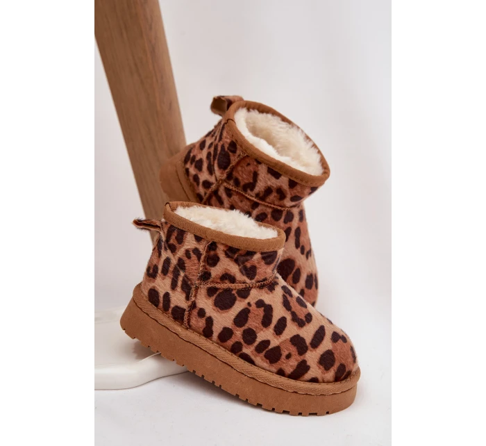 Dětské sněhule vyhřívané s Panterka Hnědé model 21718620 - Boto