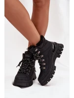 Zateplené dámské vysoké boty model 21728478 Černé - Lee Cooper