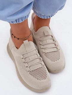 Materiálové model 22130421 Sportovní Boty Dámské Béžové Olive - Boto