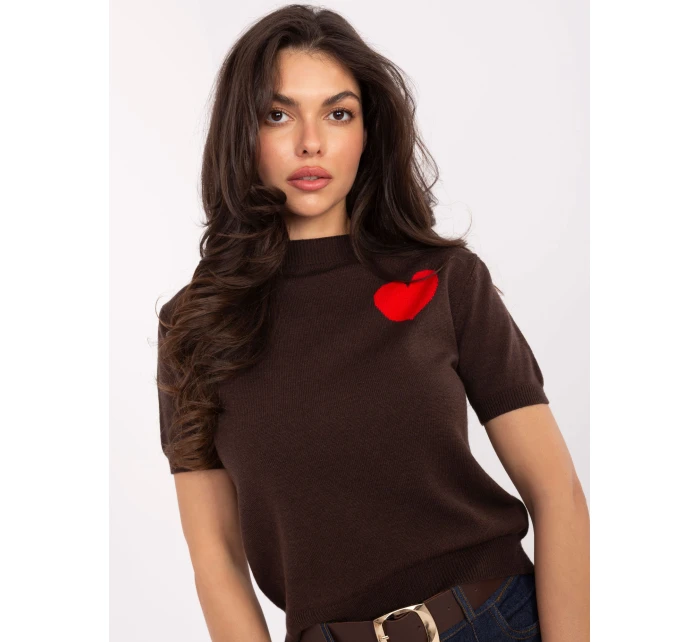 Jumper IT SW 93007.26 hnedý Jumper IT SW 93007.26 hnedý