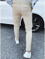 Pánske béžové nohavice FashionStreet UX4379