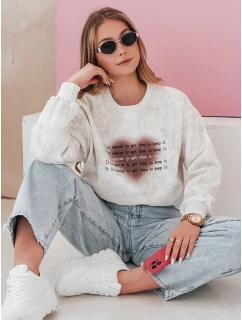 Dámská oversize mikina se srdcem šedá Dstreet model 21988169 - FashionStreet