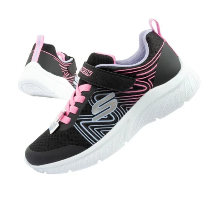 Ľahká pohodlná detská športová obuv na suchý zips Skechers Microspec