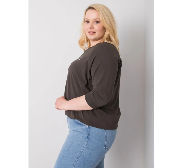 Blúzka RV BZ 6391.48 tmavá khaki