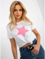 Tričko RV TS 8626.00 biela a ružová