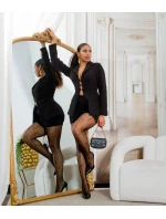 Dámské síťované punčocháče černé model 20965282 - In-style Fashion Dámské síťované punčocháče černé model 20965282 - In-style Fashion