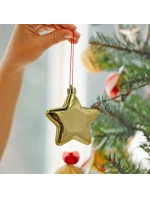 DEKORATÍVNE PLASTOVÉ OZDOBY BEZPEČNÉ 40KS ZLATÁ SĽUDA