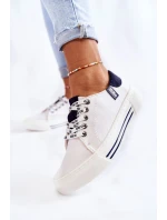 Dámské tenisky Memory Foam System Big Star model 21599563 Bíle - Big Star Shoes