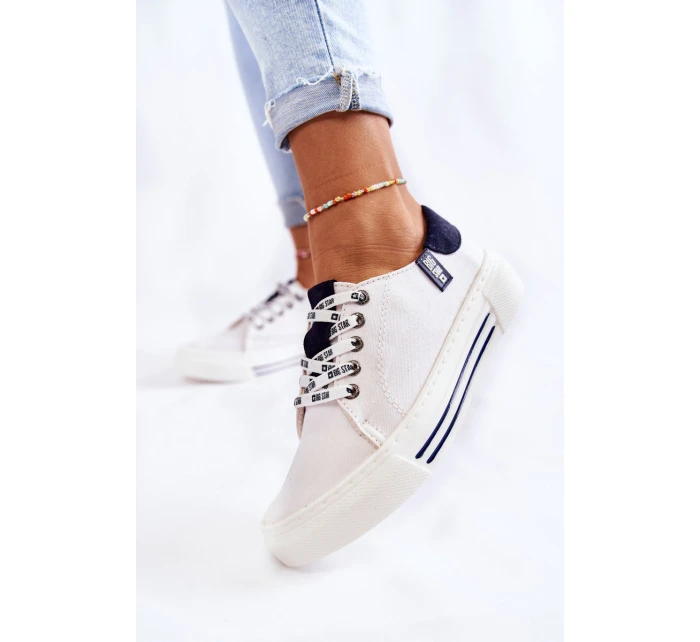 Dámské tenisky Memory Foam System Big Star model 21599563 Bíle - Big Star Shoes