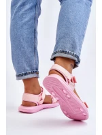 Damskie Sportowe Sandały Big Star LL274729 Różowe Damskie Sportowe Sandały Big Star LL274729 Różowe