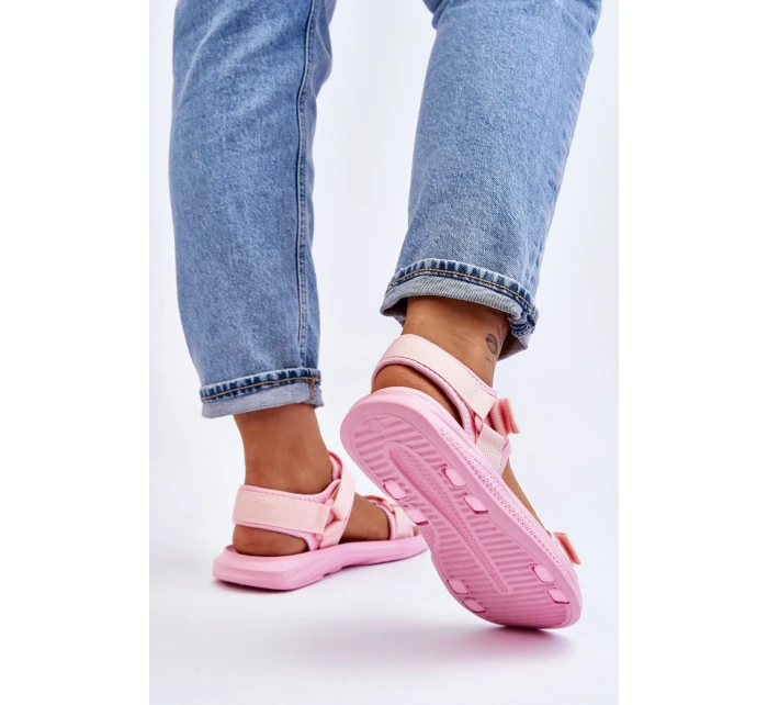 Damskie Sportowe Sandały Big Star LL274729 Różowe Damskie Sportowe Sandały Big Star LL274729 Różowe