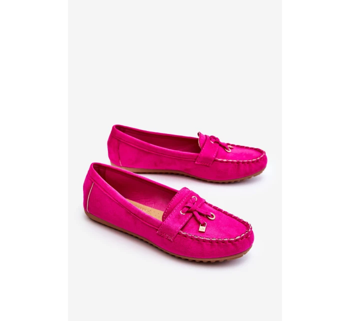 Klasyczne Zamszowe Mokasyny Fuksja Good Time Klasyczne Zamszowe Mokasyny Fuksja Good Time