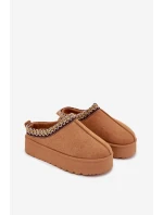 Dětské juniorská sněhule s výšivkou na platformě Camel Jolisse