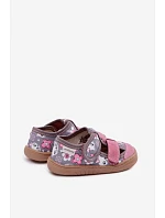 Dětské barefoot papuče  a Květiny model 22101007 - Milami